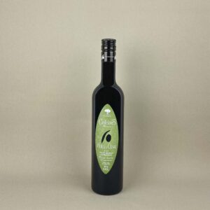 Huile olive verte bouteille en verre 1L